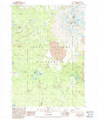 South Sister Oregon Historical topographic map, 1:24000 scale, 7.5 X 7.5 Minute, Year 1988