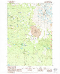 South Sister Oregon Historical topographic map, 1:24000 scale, 7.5 X 7.5 Minute, Year 1988