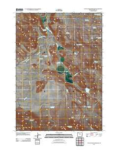 South Fork Reservoir Oregon Historical topographic map, 1:24000 scale, 7.5 X 7.5 Minute, Year 2011
