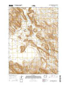 South Fork Reservoir Oregon Current topographic map, 1:24000 scale, 7.5 X 7.5 Minute, Year 2014