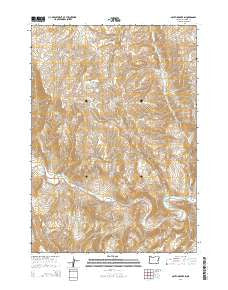 South Mountain Oregon Current topographic map, 1:24000 scale, 7.5 X 7.5 Minute, Year 2014