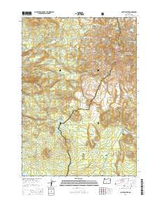 South Sister Oregon Current topographic map, 1:24000 scale, 7.5 X 7.5 Minute, Year 2014
