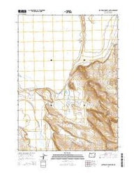 Southeast Harney Lake Oregon Current topographic map, 1:24000 scale, 7.5 X 7.5 Minute, Year 2014