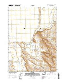 Southeast Harney Lake Oregon Current topographic map, 1:24000 scale, 7.5 X 7.5 Minute, Year 2014