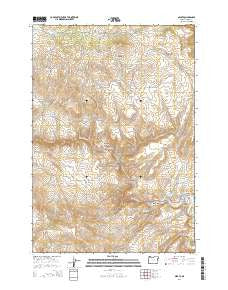 Sparta Oregon Current topographic map, 1:24000 scale, 7.5 X 7.5 Minute, Year 2014