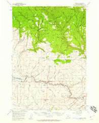 Sparta Oregon Historical topographic map, 1:62500 scale, 15 X 15 Minute, Year 1957