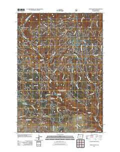 Sparta Butte Oregon Historical topographic map, 1:24000 scale, 7.5 X 7.5 Minute, Year 2011