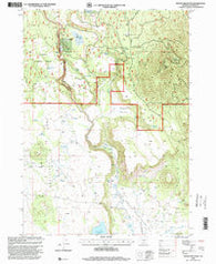 Spodue Mountain Oregon Historical topographic map, 1:24000 scale, 7.5 X 7.5 Minute, Year 1998