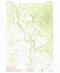Spodue Mtn Oregon Historical topographic map, 1:24000 scale, 7.5 X 7.5 Minute, Year 1988