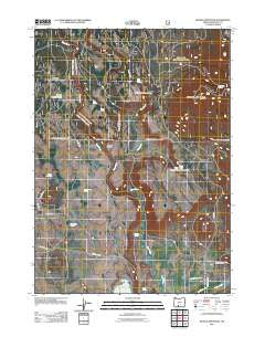 Spodue Mountain Oregon Historical topographic map, 1:24000 scale, 7.5 X 7.5 Minute, Year 2011