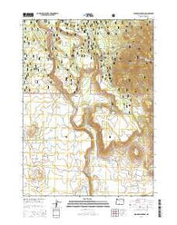Spodue Mountain Oregon Current topographic map, 1:24000 scale, 7.5 X 7.5 Minute, Year 2014