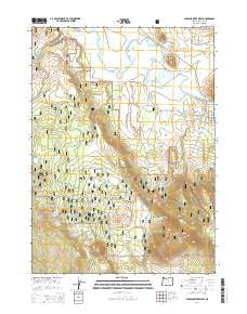 Sprague River West Oregon Current topographic map, 1:24000 scale, 7.5 X 7.5 Minute, Year 2014