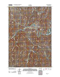 Spray Oregon Historical topographic map, 1:24000 scale, 7.5 X 7.5 Minute, Year 2011