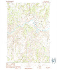 Spray Oregon Historical topographic map, 1:24000 scale, 7.5 X 7.5 Minute, Year 1990