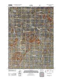 Spring Butte Oregon Historical topographic map, 1:24000 scale, 7.5 X 7.5 Minute, Year 2011