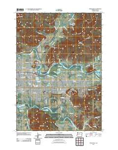 Springfield Oregon Historical topographic map, 1:24000 scale, 7.5 X 7.5 Minute, Year 2011