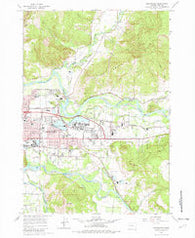 Springfield Oregon Historical topographic map, 1:24000 scale, 7.5 X 7.5 Minute, Year 1967