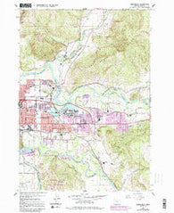 Springfield Oregon Historical topographic map, 1:24000 scale, 7.5 X 7.5 Minute, Year 1967