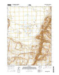 Square Mountain Oregon Current topographic map, 1:24000 scale, 7.5 X 7.5 Minute, Year 2014