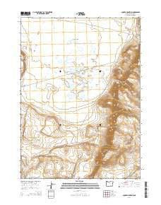 Square Mountain Oregon Current topographic map, 1:24000 scale, 7.5 X 7.5 Minute, Year 2014
