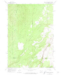 Squaw Back Ridge Oregon Historical topographic map, 1:24000 scale, 7.5 X 7.5 Minute, Year 1962