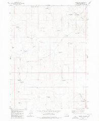 Squaw Flat Oregon Historical topographic map, 1:24000 scale, 7.5 X 7.5 Minute, Year 1980