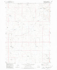 Squaw Flat Oregon Historical topographic map, 1:24000 scale, 7.5 X 7.5 Minute, Year 1980