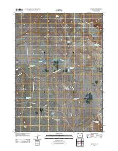 Squaw Flat Oregon Historical topographic map, 1:24000 scale, 7.5 X 7.5 Minute, Year 2011