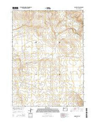 Squaw Flat Oregon Current topographic map, 1:24000 scale, 7.5 X 7.5 Minute, Year 2014