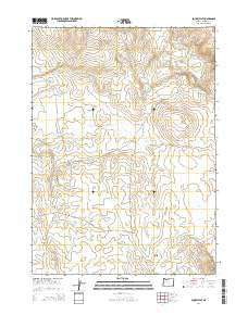 Squaw Flat Oregon Current topographic map, 1:24000 scale, 7.5 X 7.5 Minute, Year 2014
