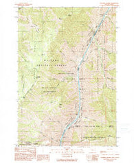 Squirrel Prairie Oregon Historical topographic map, 1:24000 scale, 7.5 X 7.5 Minute, Year 1990