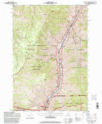 Squirrel Prairie Oregon Historical topographic map, 1:24000 scale, 7.5 X 7.5 Minute, Year 1995