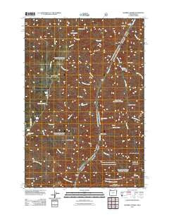 Squirrel Prairie Oregon Historical topographic map, 1:24000 scale, 7.5 X 7.5 Minute, Year 2011
