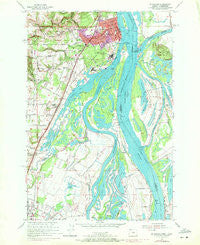 St. Helens Oregon Historical topographic map, 1:24000 scale, 7.5 X 7.5 Minute, Year 1954