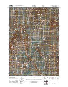Stams Mountain Oregon Historical topographic map, 1:24000 scale, 7.5 X 7.5 Minute, Year 2011