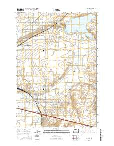 Stanfield Oregon Current topographic map, 1:24000 scale, 7.5 X 7.5 Minute, Year 2014