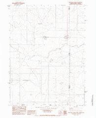Star Valley Knoll Oregon Historical topographic map, 1:24000 scale, 7.5 X 7.5 Minute, Year 1982