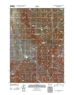 Star Creek Reservoir Oregon Historical topographic map, 1:24000 scale, 7.5 X 7.5 Minute, Year 2011