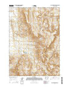 Star Creek Reservoir Oregon Current topographic map, 1:24000 scale, 7.5 X 7.5 Minute, Year 2014