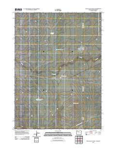 Star Valley Knoll Oregon Historical topographic map, 1:24000 scale, 7.5 X 7.5 Minute, Year 2011