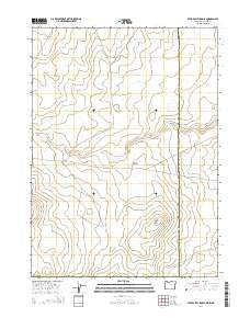 Star Valley Knoll Oregon Current topographic map, 1:24000 scale, 7.5 X 7.5 Minute, Year 2014