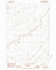 Starvation Spring Oregon Historical topographic map, 1:24000 scale, 7.5 X 7.5 Minute, Year 1982