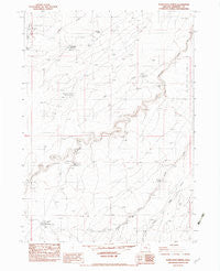 Starvation Spring Oregon Historical topographic map, 1:24000 scale, 7.5 X 7.5 Minute, Year 1982