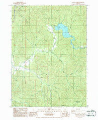 Starvout Creek Oregon Historical topographic map, 1:24000 scale, 7.5 X 7.5 Minute, Year 1986