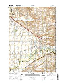Stayton Oregon Current topographic map, 1:24000 scale, 7.5 X 7.5 Minute, Year 2014