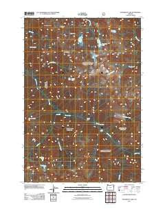 Steamboat Lake Oregon Historical topographic map, 1:24000 scale, 7.5 X 7.5 Minute, Year 2011
