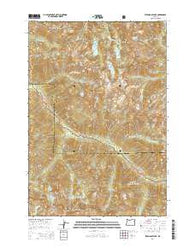 Steamboat Lake Oregon Current topographic map, 1:24000 scale, 7.5 X 7.5 Minute, Year 2014