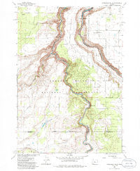 Steelhead Falls Oregon Historical topographic map, 1:24000 scale, 7.5 X 7.5 Minute, Year 1985