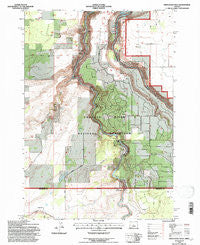 Steelhead Falls Oregon Historical topographic map, 1:24000 scale, 7.5 X 7.5 Minute, Year 1992
