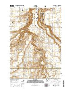 Steelhead Falls Oregon Current topographic map, 1:24000 scale, 7.5 X 7.5 Minute, Year 2014